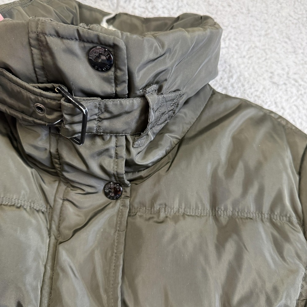 Michael Michael Kors Coat Womens Medium Green Down Puffer Quilted Zip Long‎ - Picture 12 of 16